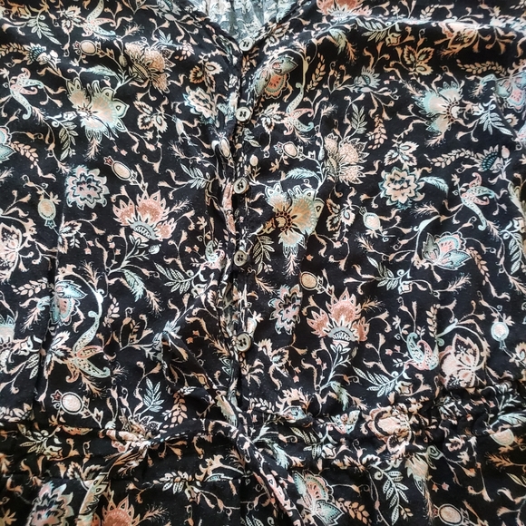 Mossimo Black Pink & Mint Romper - Picture 3 of 9